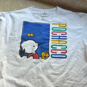 Sanrio White Short Sleeve Tee with Graphic Design